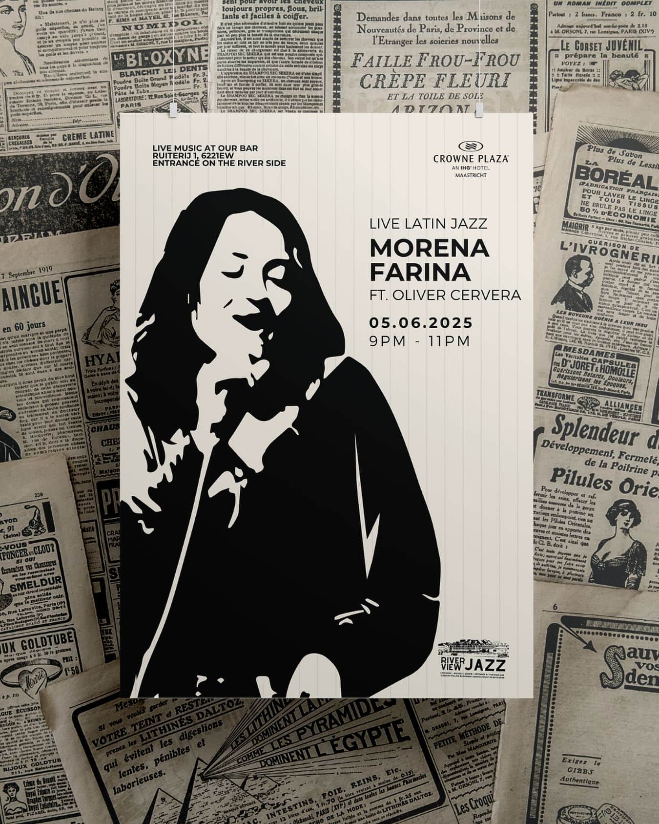 Get ready for a vibrant evening of live Latin jazz TOMORROW Thursday June 5th with the incredible @morenafarina_ , featuring the talented Oliver Cervera. From sultry melodies to irresistible rhythms, this dynamic duo will bring the heart and soul of Latin jazz to life.
Think warm summer vibes, smooth cocktails, and music that moves you
See you there!
#LatinJazz #JazzNight #LiveJazz #JazzMusic #JazzVibes #JazzLovers #BossaNova #SambaJazz #JazzFusion #JazzClub #SummerVibes #SummerNights #SummerConcert #Summer2025 #SummerInMaastricht #HotSummerNight #SummerFun #SummerMood #CrownePlaza #CrownePlazaMaastricht #MaastrichtEvents #LiveMusicMaastricht #CocktailNight #EveningVibes #MusicThatMovesYou #MaastrichtNights